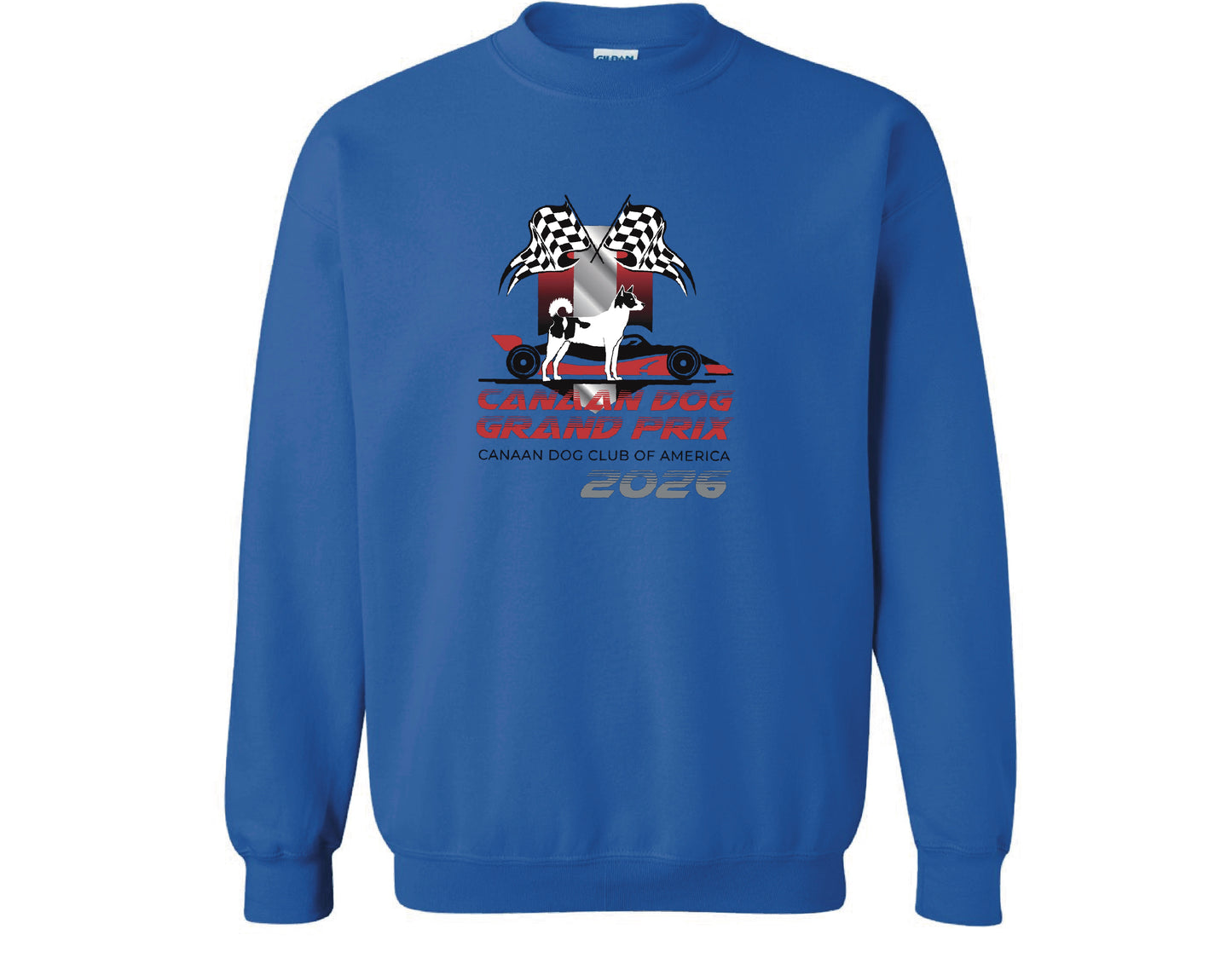 Front Design Canaan Dog Club of America Event Crewneck Sweatshirt