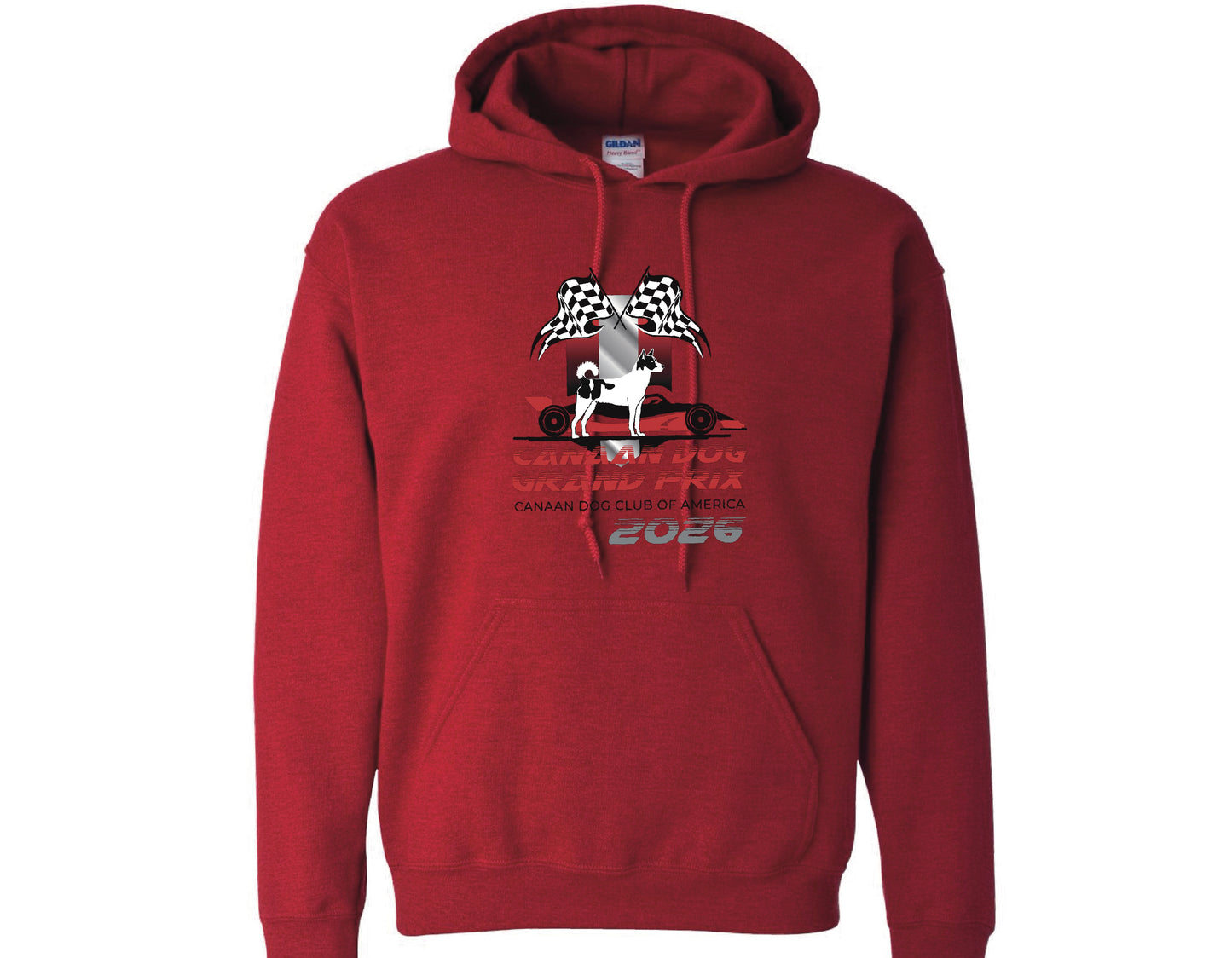 Front Design Canaan Dog Club of America Event Hoodie Sweatshirt