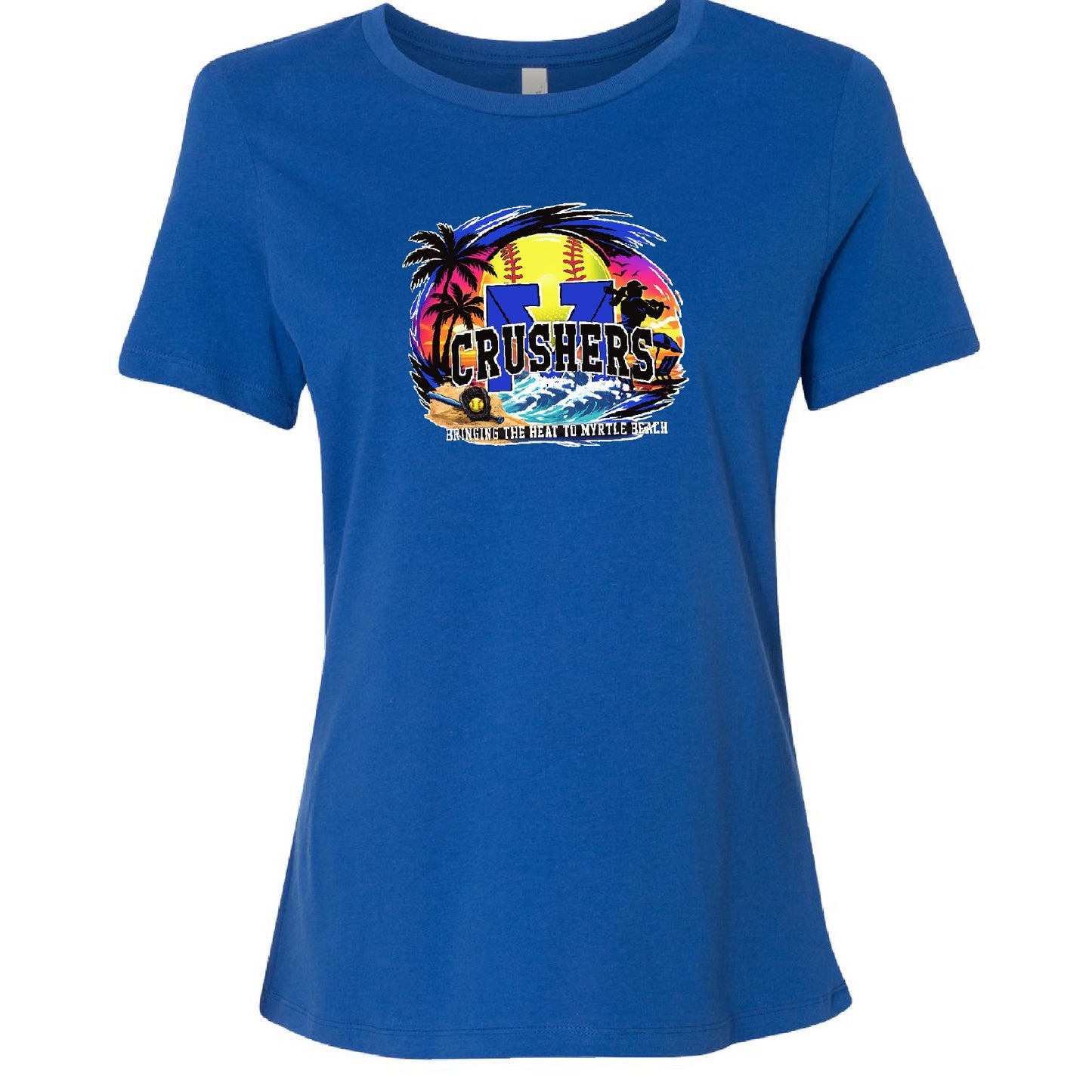 Crushers Myrtle Beach Womans Front Design Tee