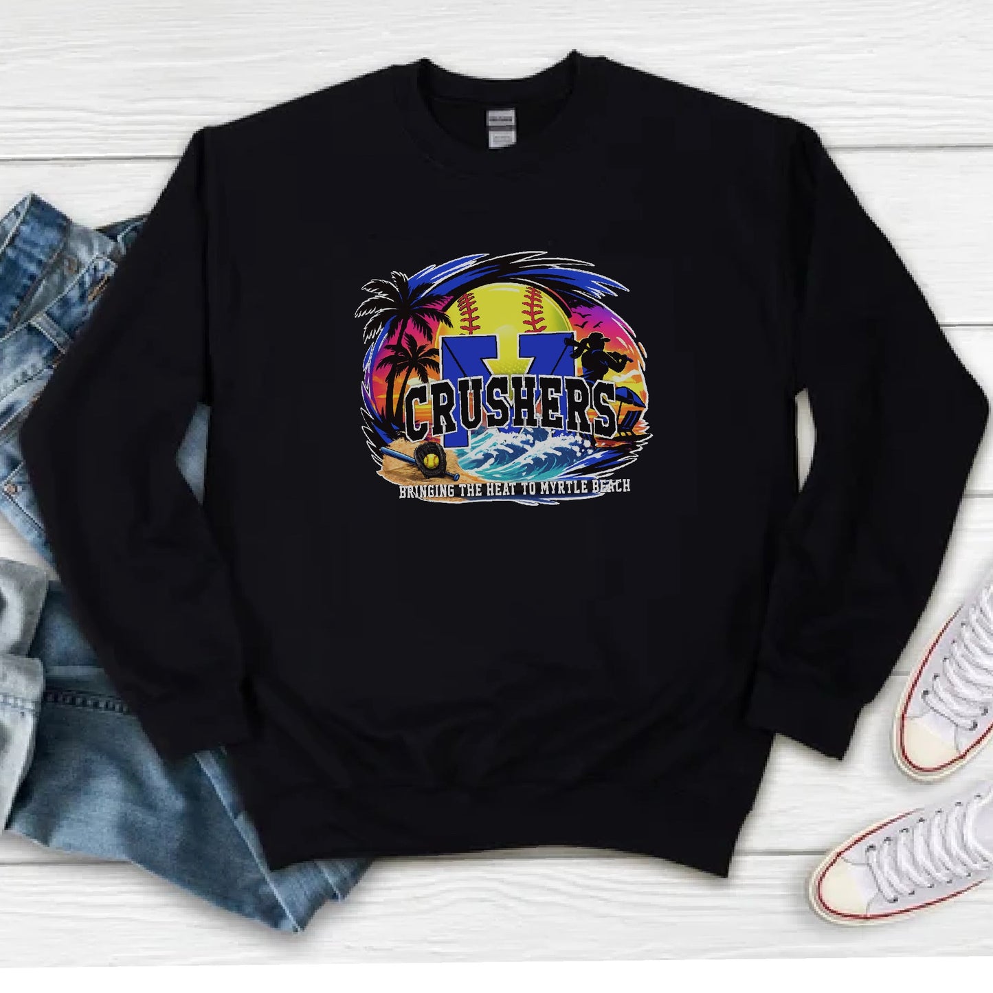 Crushers Roster Myrtle Beach Sweatshirt Gear