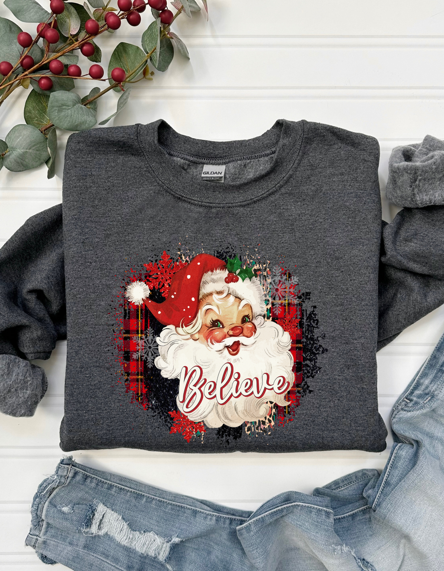 Vintage Santa Plaid