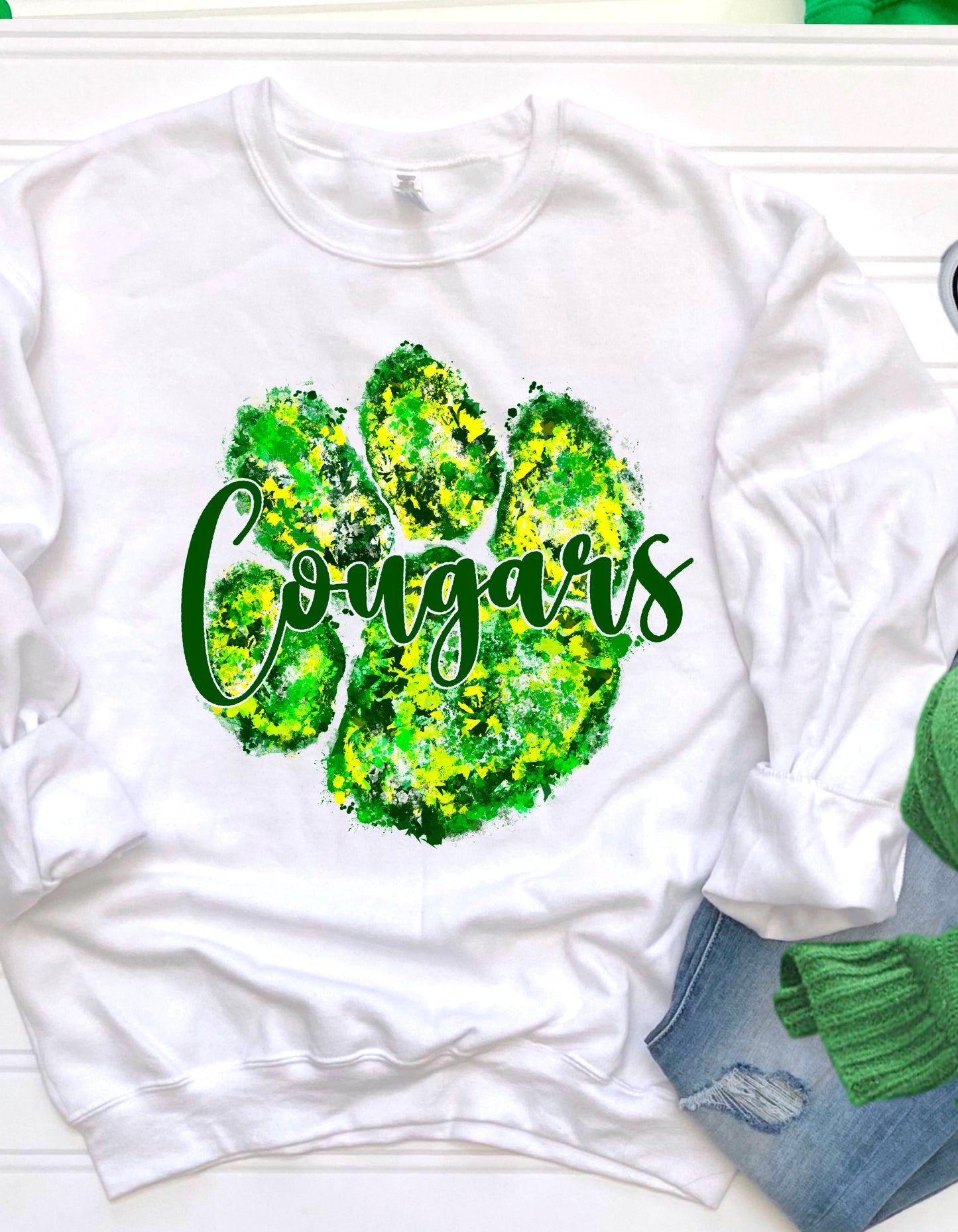 Nottoway Cougars Paw Print Sweatshirt