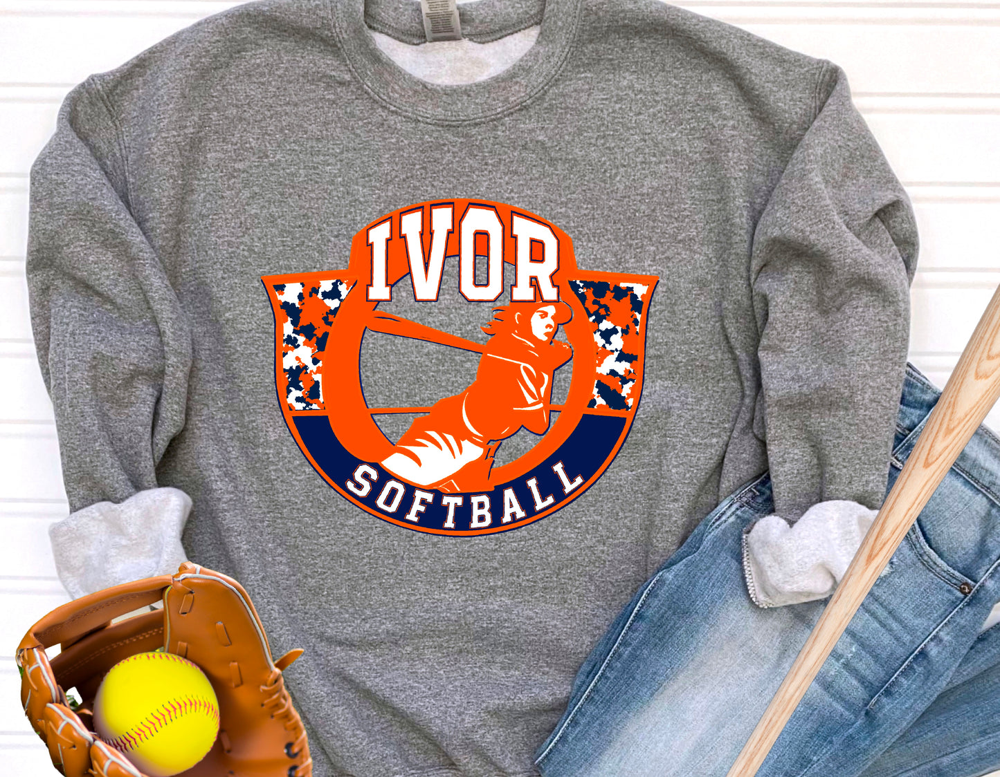 2024 Ivor Softball Logo Sweatshirts