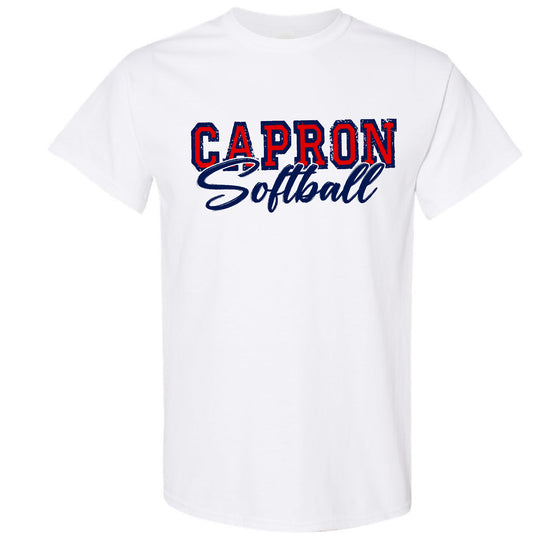 Capron Softball T-shirt- Navy Outline