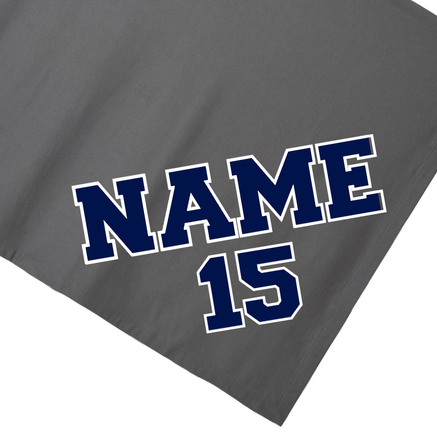 Personalized Grey Capron Fleece Softball Blanket