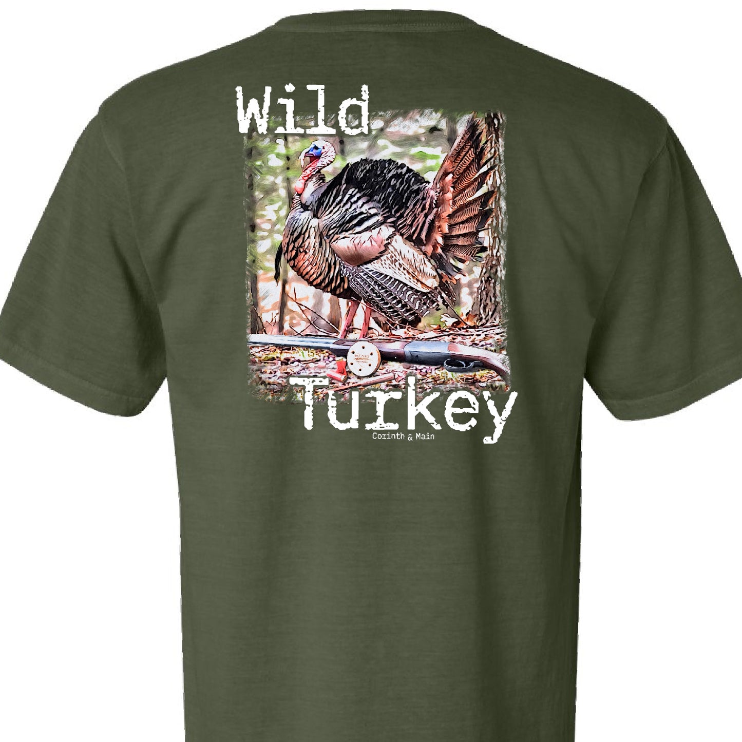 Wild Turkey with Old Place Outdoors