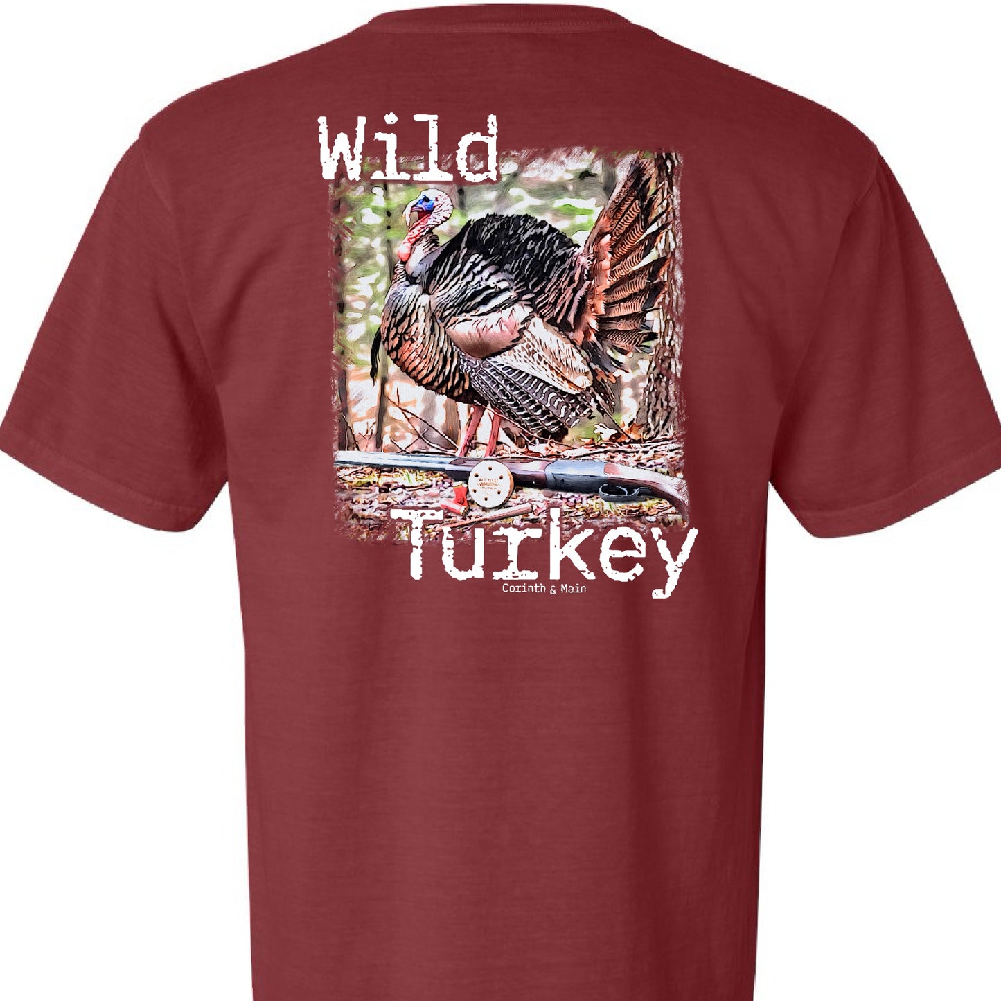 Wild Turkey with Old Place Outdoors