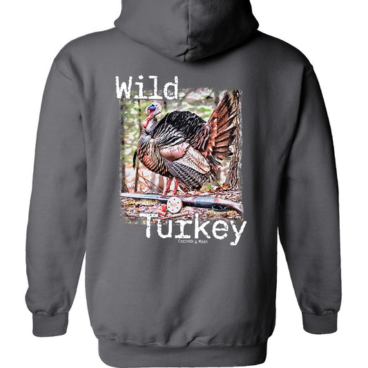 Wild Turkey with Old Place Outdoors Hoodie Sweatshirt