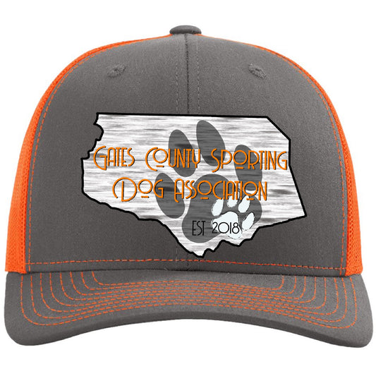 GCSDA Trucker Hat Paw Charcoal/Orange