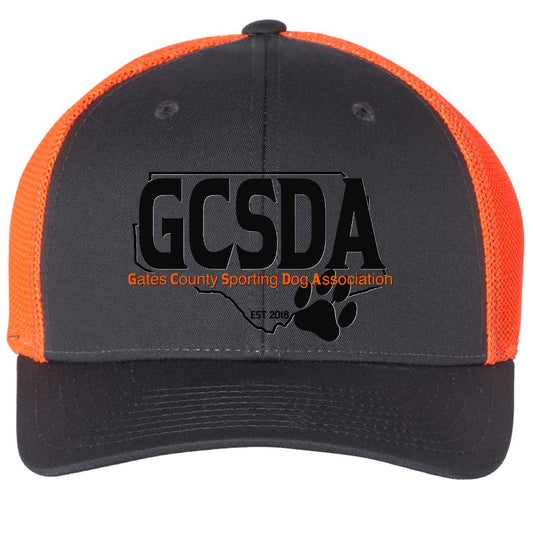 GCSDA Flex fit Trucker Hat Charcoal/Orange