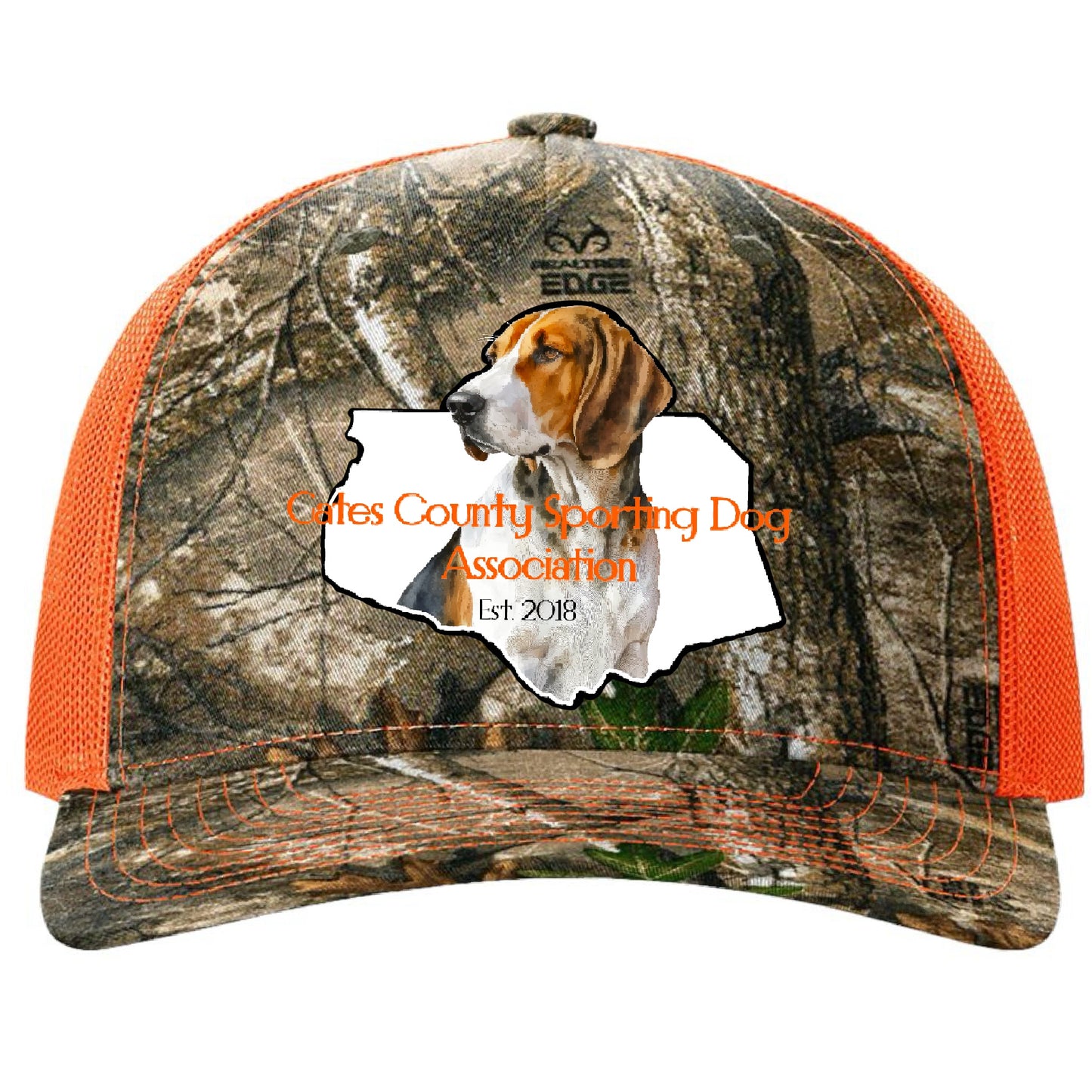 GCSDA Trucker Hat Dog Camo/Orange