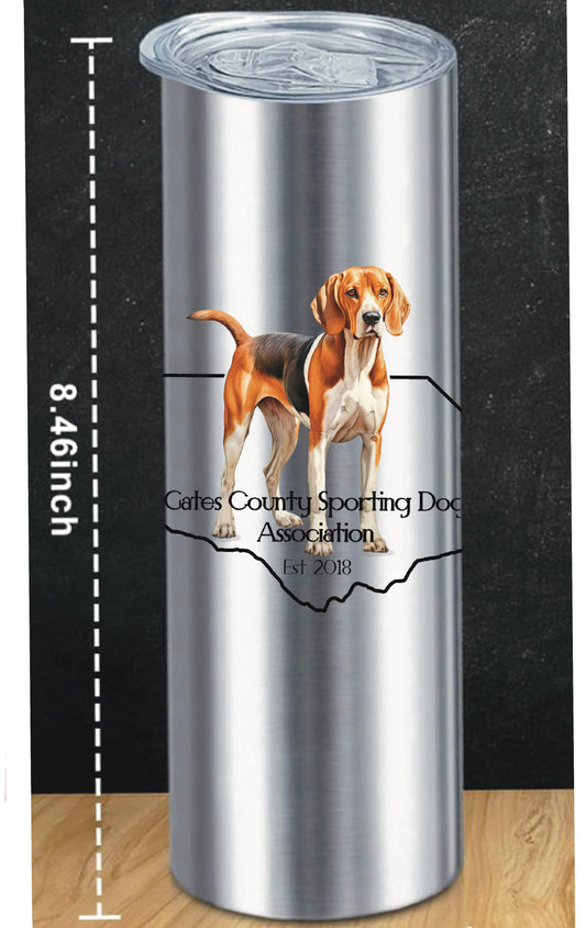 GCSDA Skinny Tumbler Cup- Walker Hound