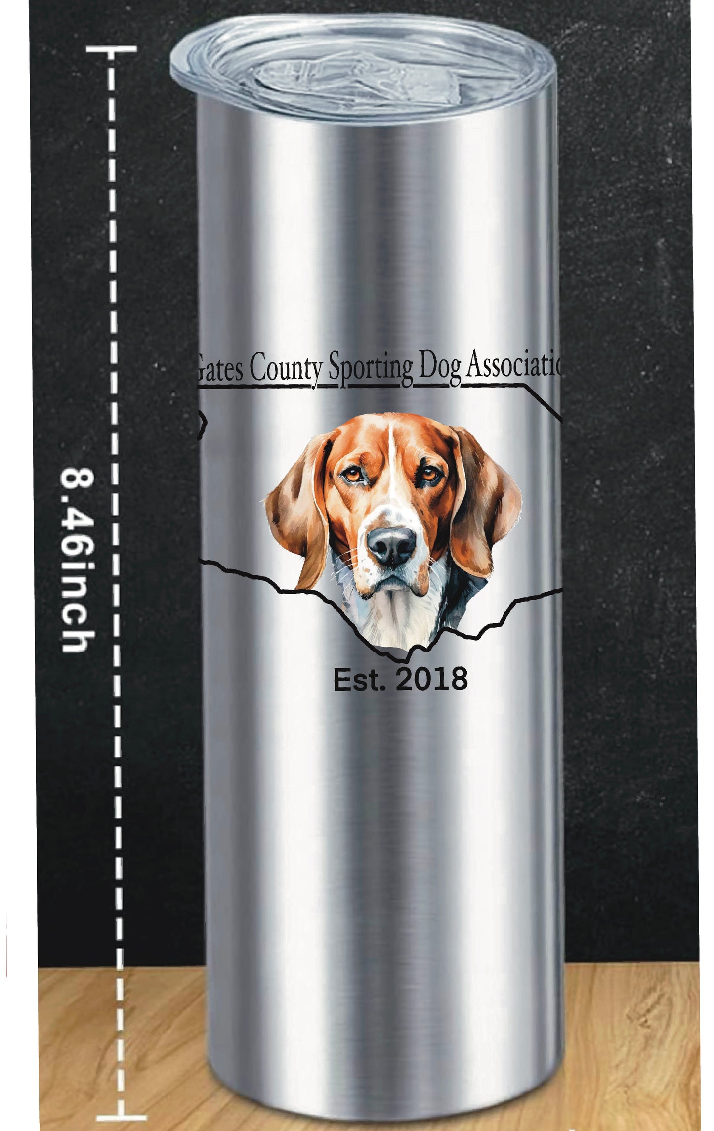 GCSDA Skinny Tumbler Cup- Sports Dog