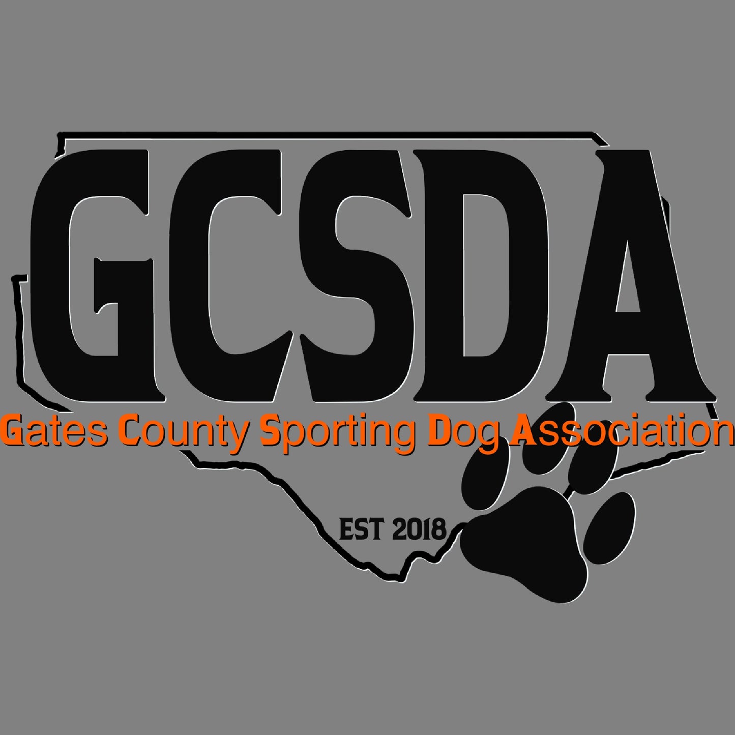 GCSDA Stickers- GCSDA orange