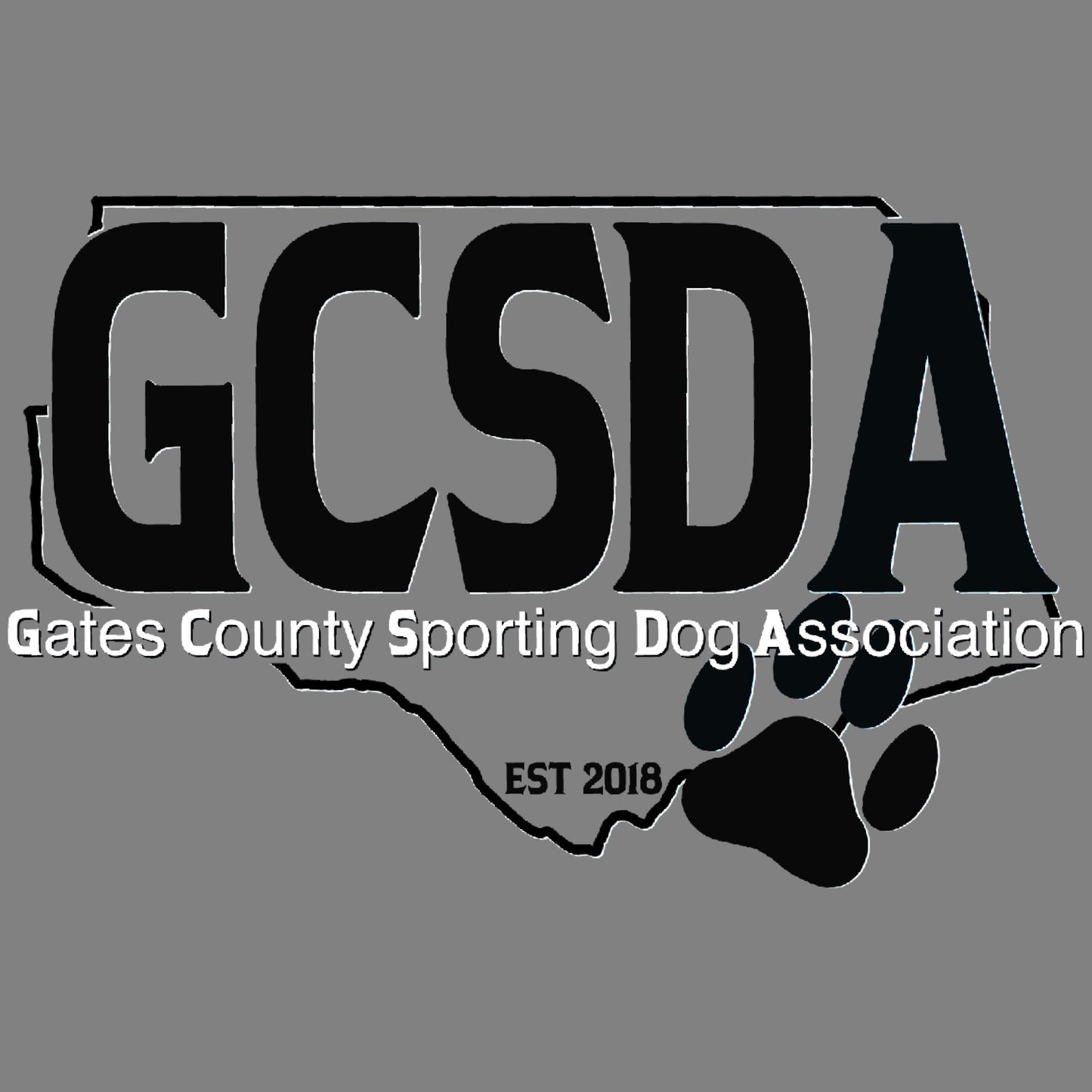 GCSDA Stickers- GCSDA black and white