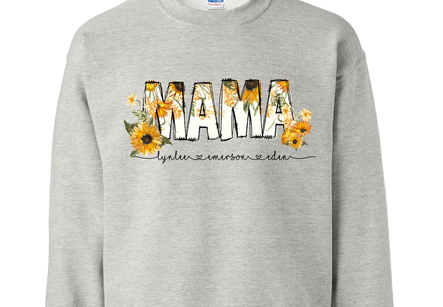 Mama-Personalized Shirt- Sunflower