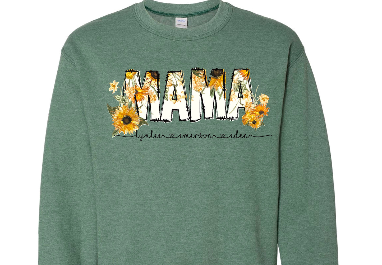 Mama-Personalized Shirt- Sunflower