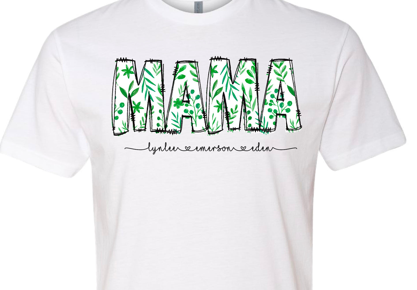 Mama-Personalized Shirt- Green