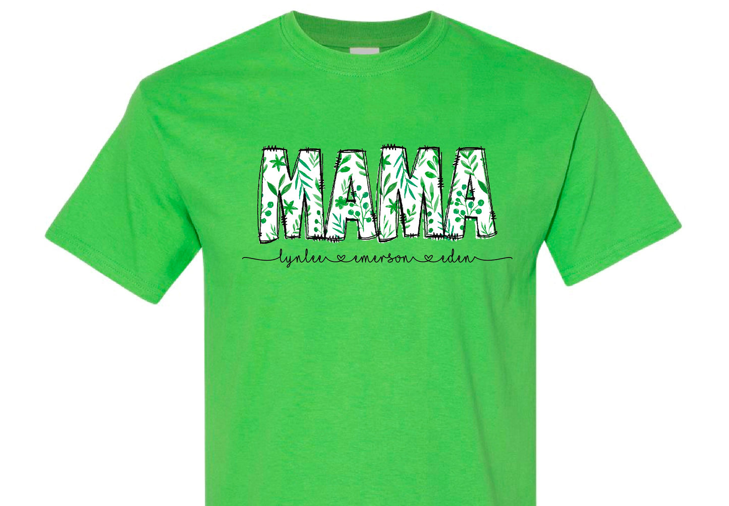 Mama-Personalized Shirt- Green