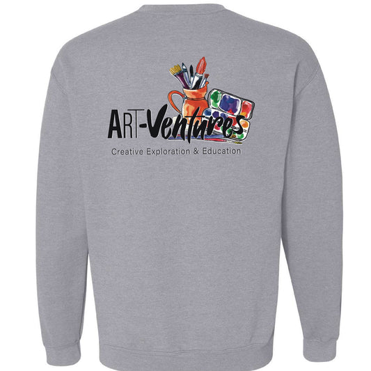 Art Ventures Graphic Crewneck Sweatshirt Artist Palette