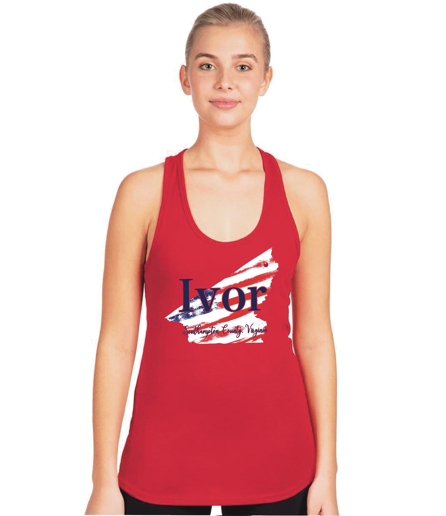 IVOR Patriotic Racer Back Tank