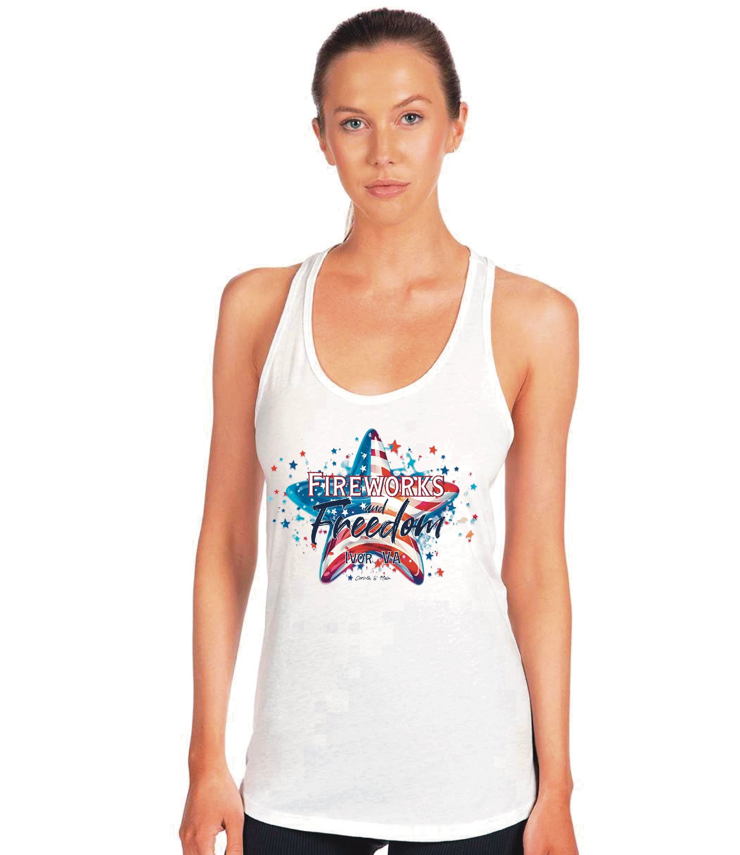 IVOR Patriotic Racer Back Tank