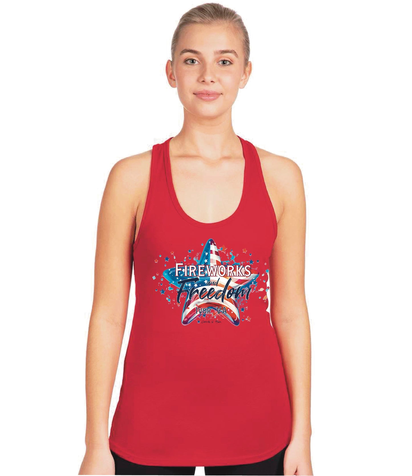 IVOR Patriotic Racer Back Tank