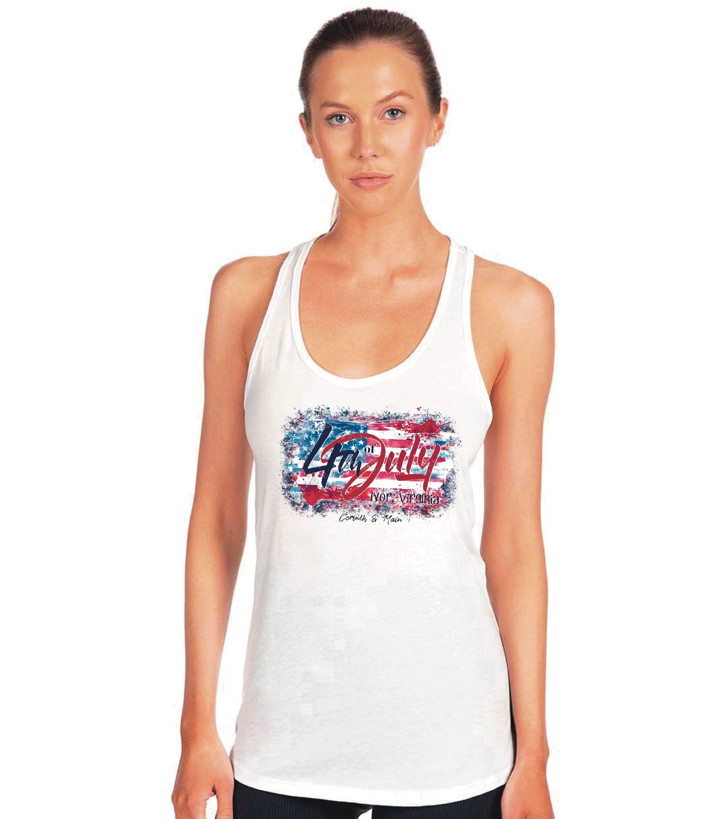 IVOR Patriotic Racer Back Tank