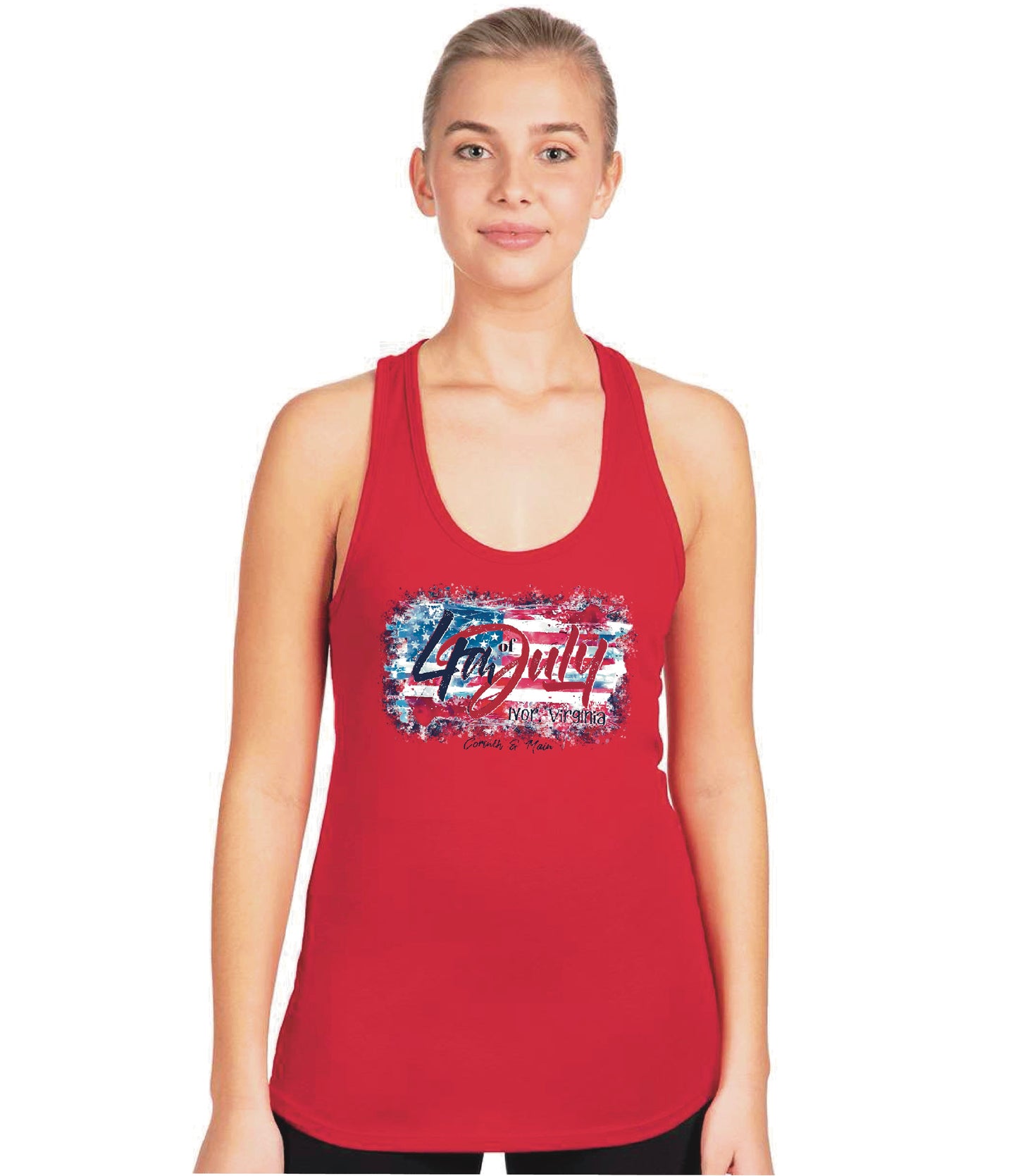 IVOR Patriotic Racer Back Tank