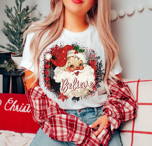 Vintage Santa Plaid