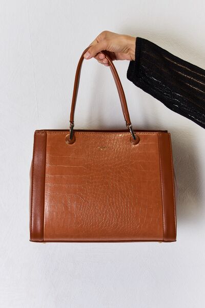 David Jones Texture PU Leather Handbag - Corinth & Main