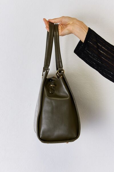 David Jones Texture PU Leather Handbag - Corinth & Main