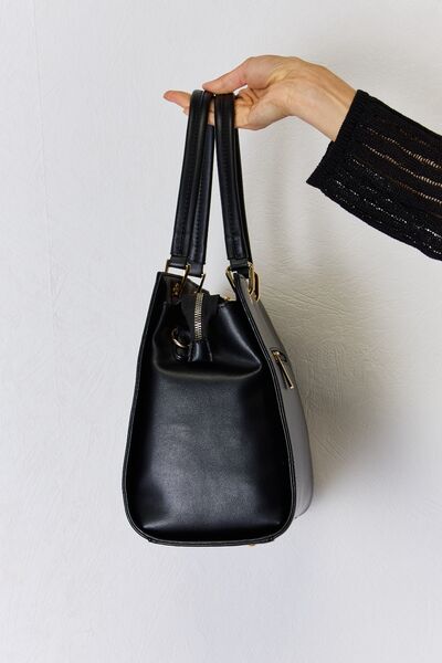 David Jones Texture PU Leather Handbag - Corinth & Main