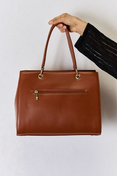 David Jones Texture PU Leather Handbag - Corinth & Main