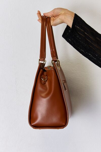 David Jones Texture PU Leather Handbag - Corinth & Main