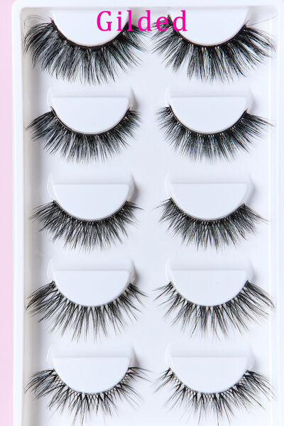 SO PINK BEAUTY Faux Mink Eyelashes Variety Pack 5 Pairs - Corinth & Main