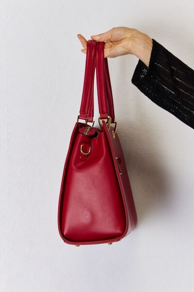David Jones Texture PU Leather Handbag - Corinth & Main