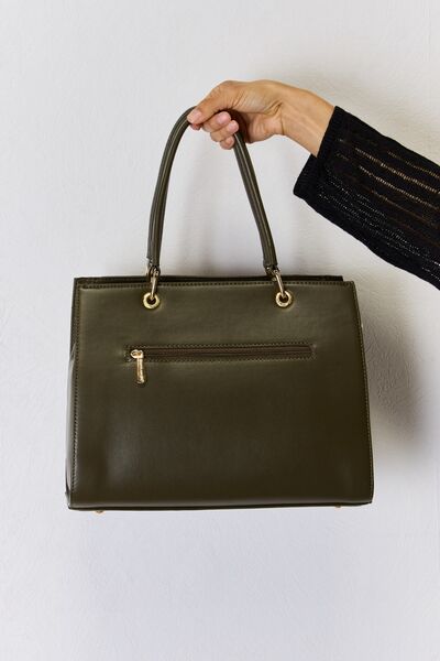 David Jones Texture PU Leather Handbag - Corinth & Main