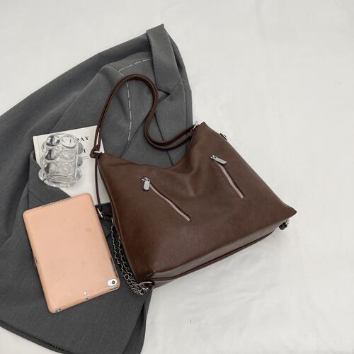 PU Leather Tote Bag - Corinth & Main