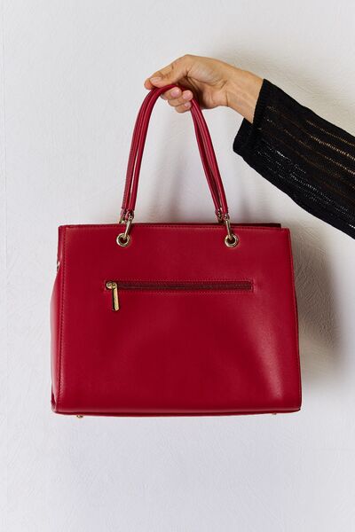 David Jones Texture PU Leather Handbag - Corinth & Main